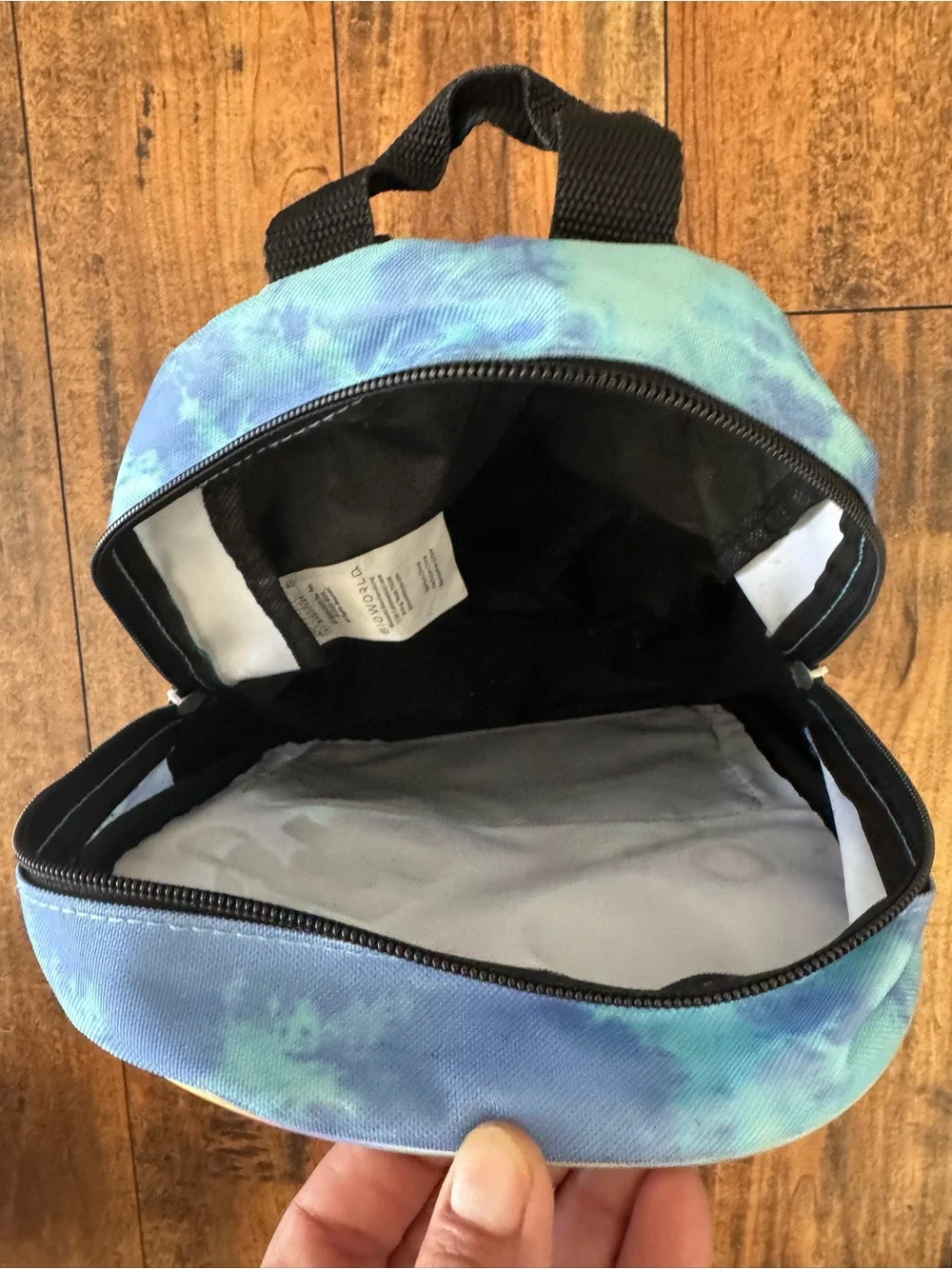 Mini Blue Sonic the Hedgehog Kids Backpack with Holographic Front Pocket